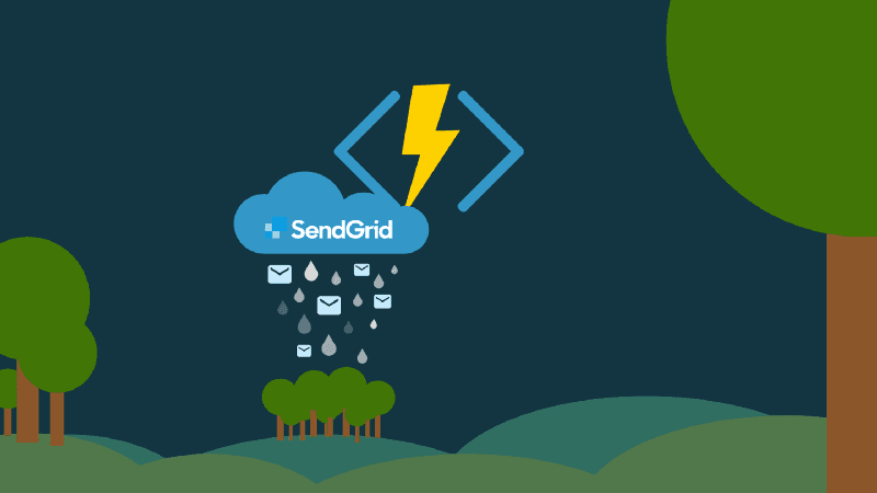 Using SendGrid API with Azure Functions to send E-Mails.