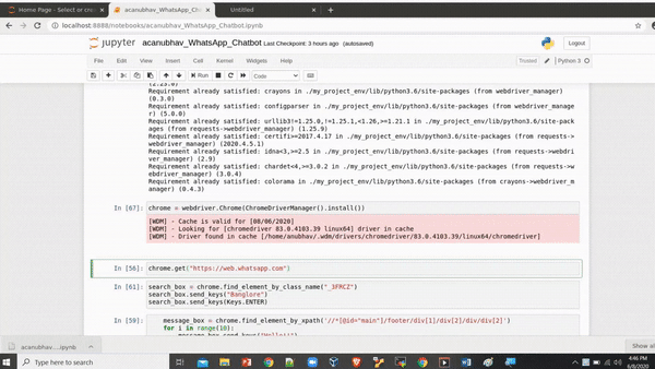 WhatsApp Bot for Auto Replying & Sending Images via Python and Selenium